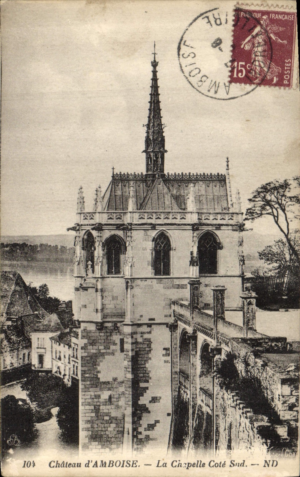 CPA Chateau d'Amboise La Chapelle Cote Sud 