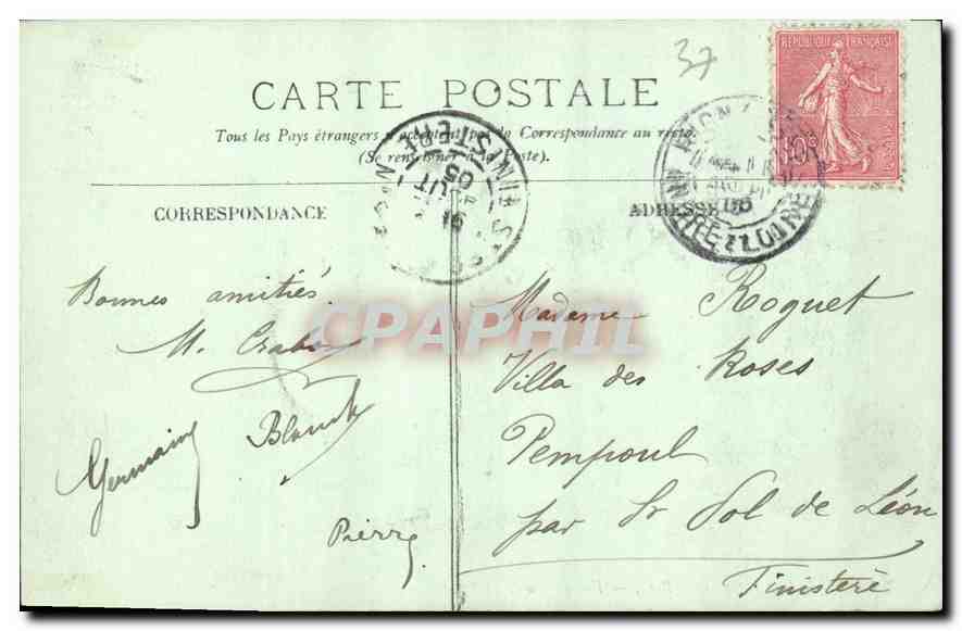 CPA Usse Le Chateau et le Parc Vue generale  — Rückseite