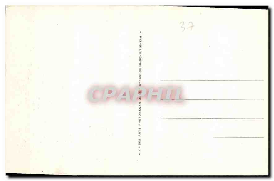 CPA Langeais La Facade inteieure et l'Eglise  — Verso
