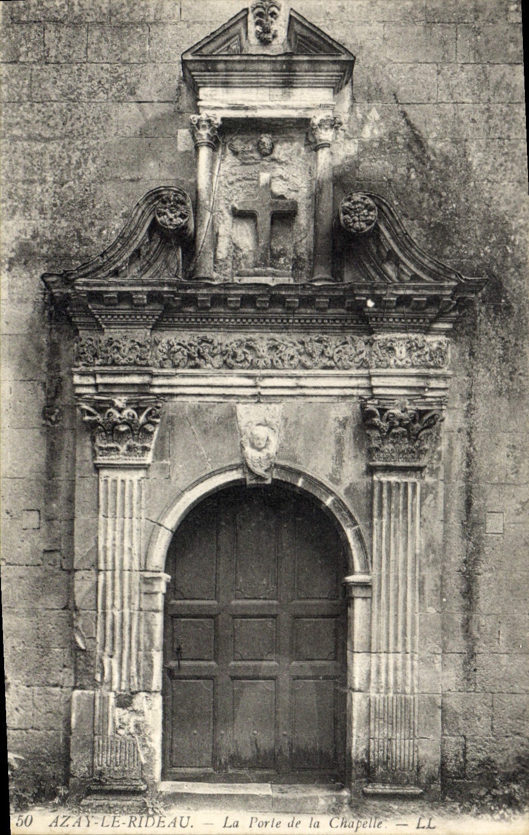 CPA Azay le Rideau La Porte de la Chapelle 