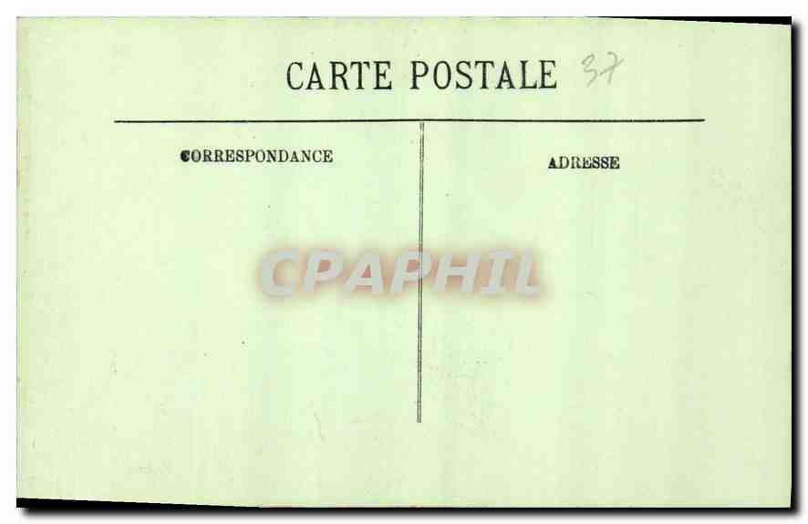 CPA Azay le Rideau La Porte de la Chapelle  — Verso