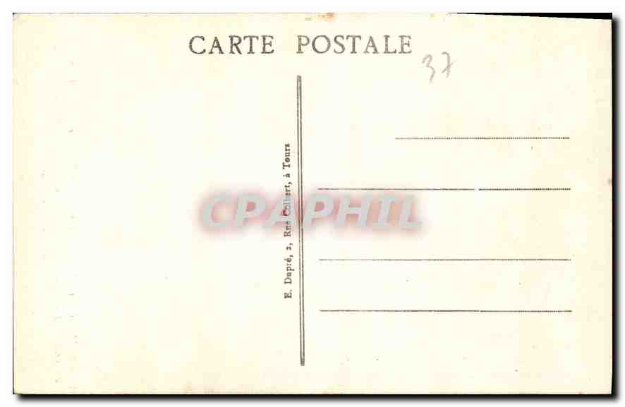CPA Tours La Cathedrale St Gatien  — Rückseite