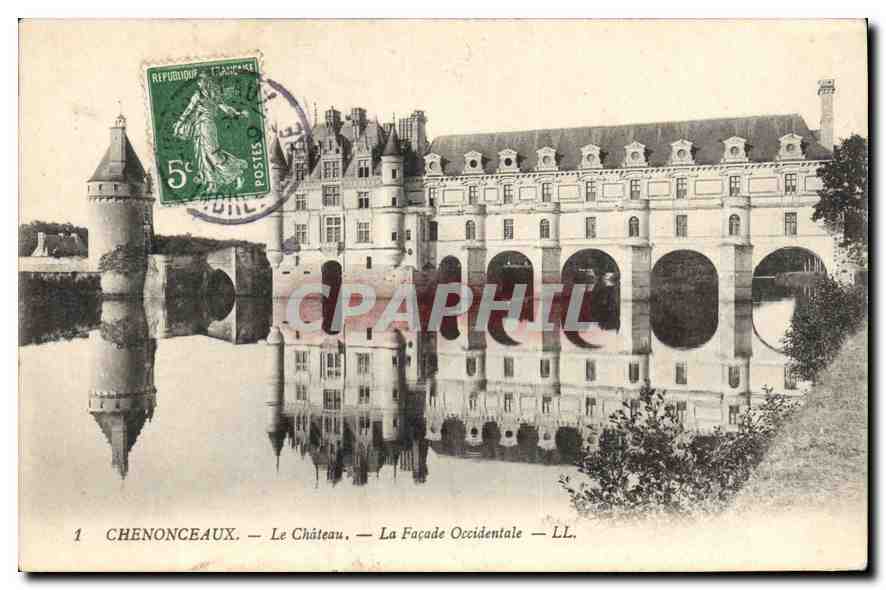CPA Chenonceaux Le Chateau La Facade Occidentale 