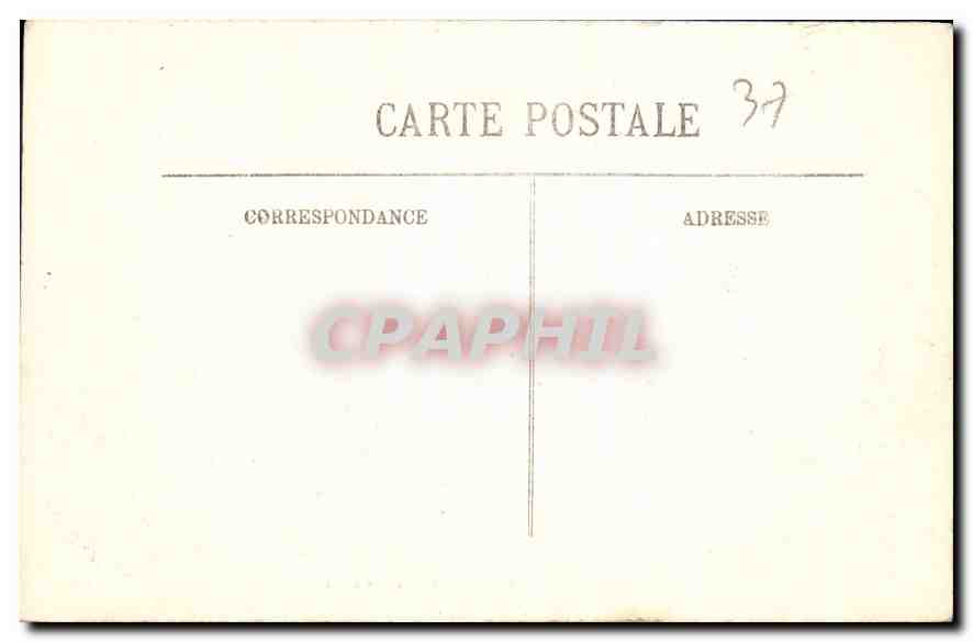 CPA Tours Le Nouvel Hotel de Ville  — Rückseite