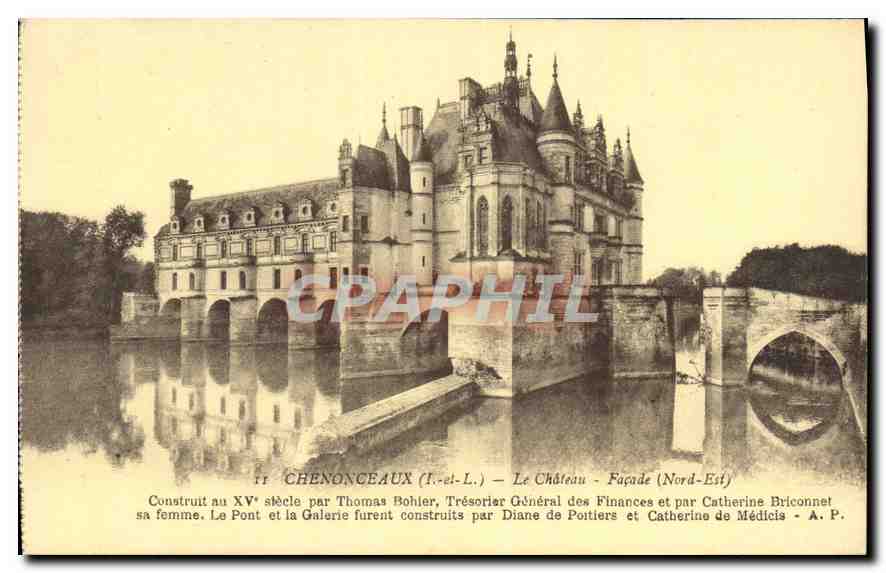 CPA Chenonceaux Le Chateau Facade Nord Est 