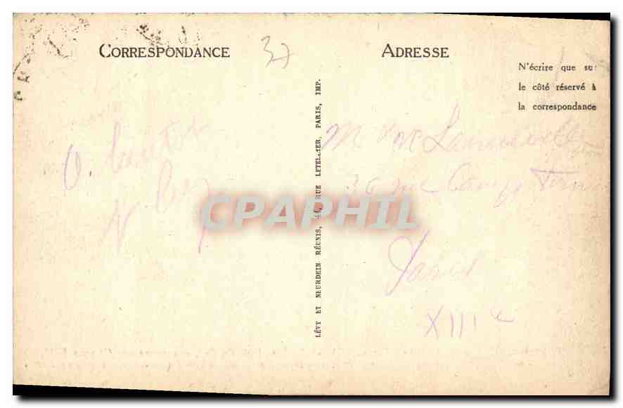CPA Amboise Le Chateau XV et XVI logis du Roi commence par Charles VIII  — Rückseite