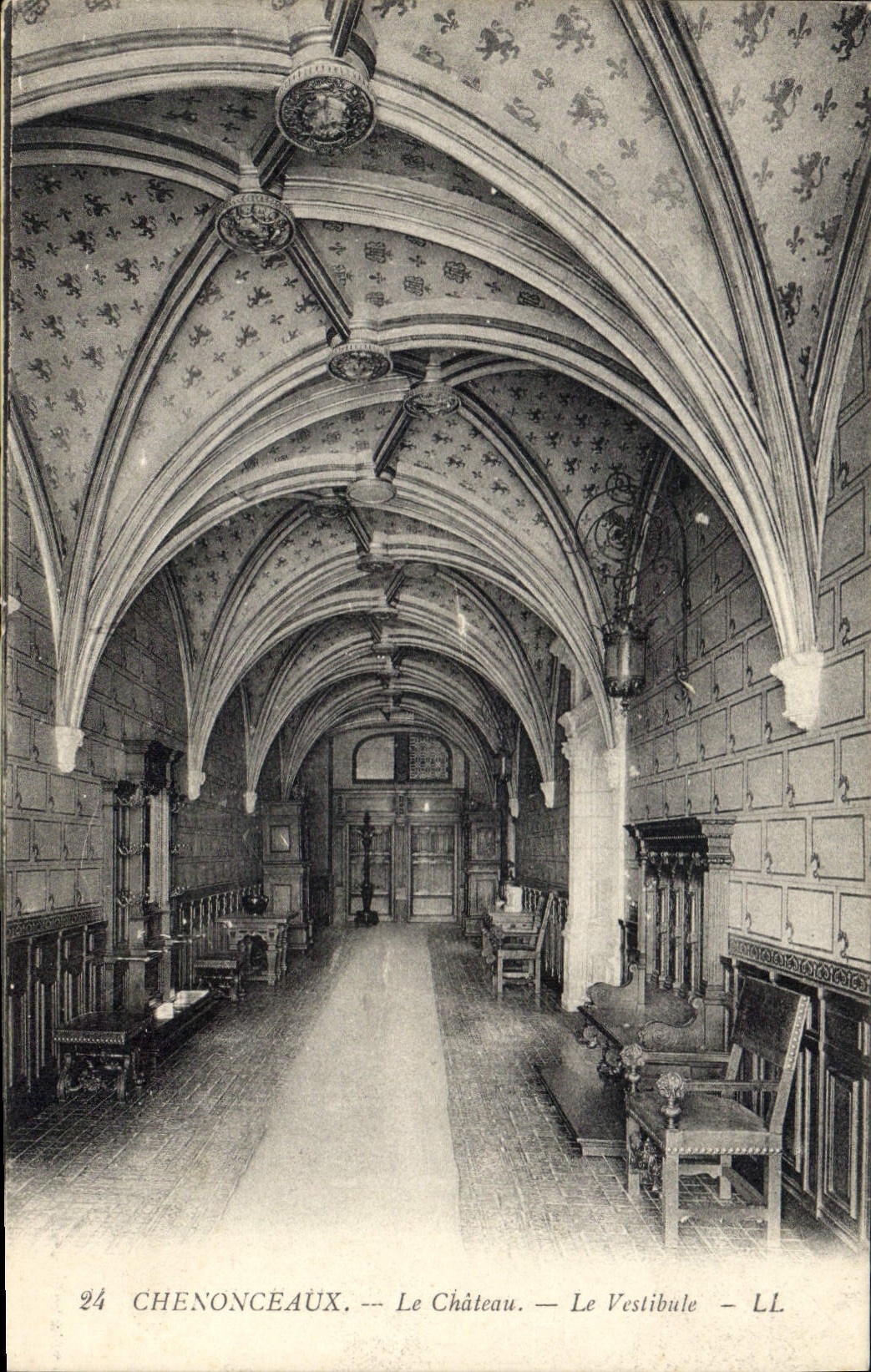 CPA Chenonceaux Le Chateau Le Vestibule 