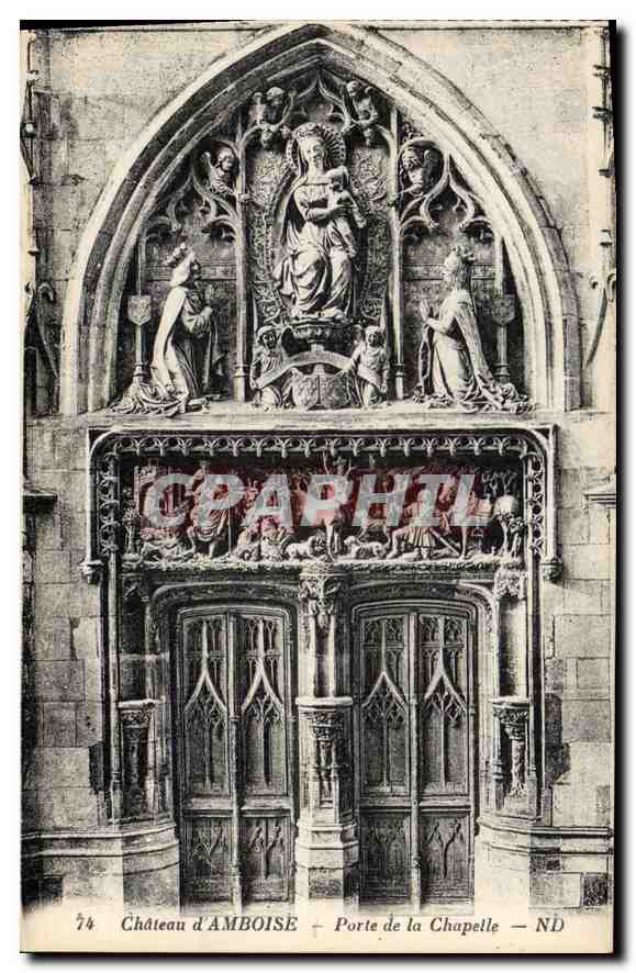 CPA Chateau d'Amboise Porte de la Chapelle 