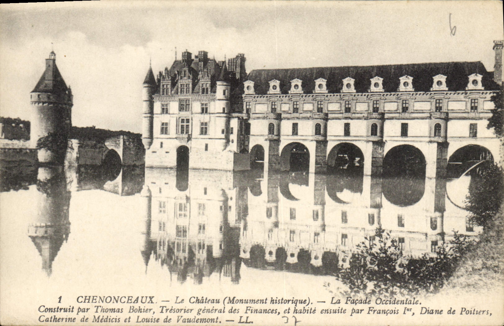 CPA Chenonceaux Le Chateau La Facade Occidentale 