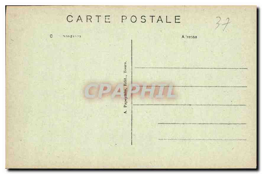 CPA Loches I et L Chateau Royal Oratoire d'Anne de Bretagne  — Rückseite