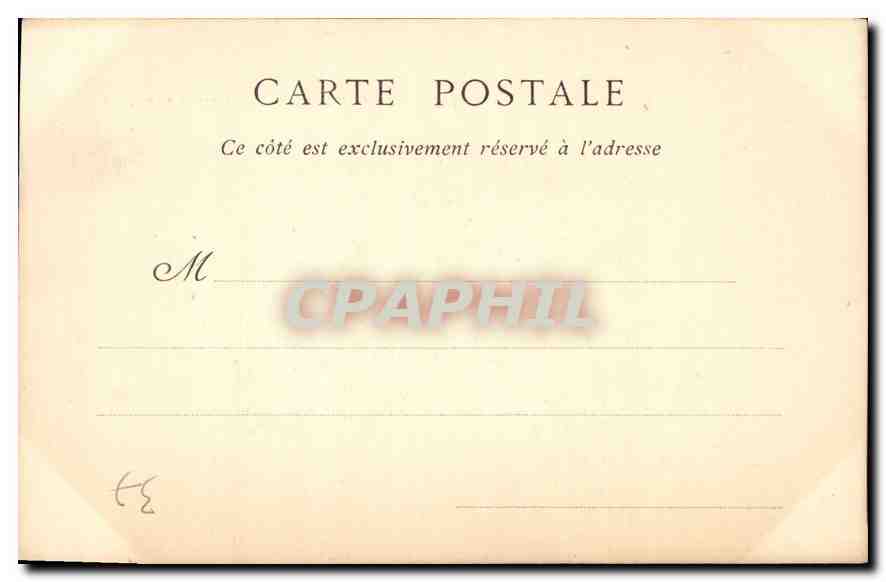 CPA Chateau de Chenonceaux Le Pont Levis  — Rückseite