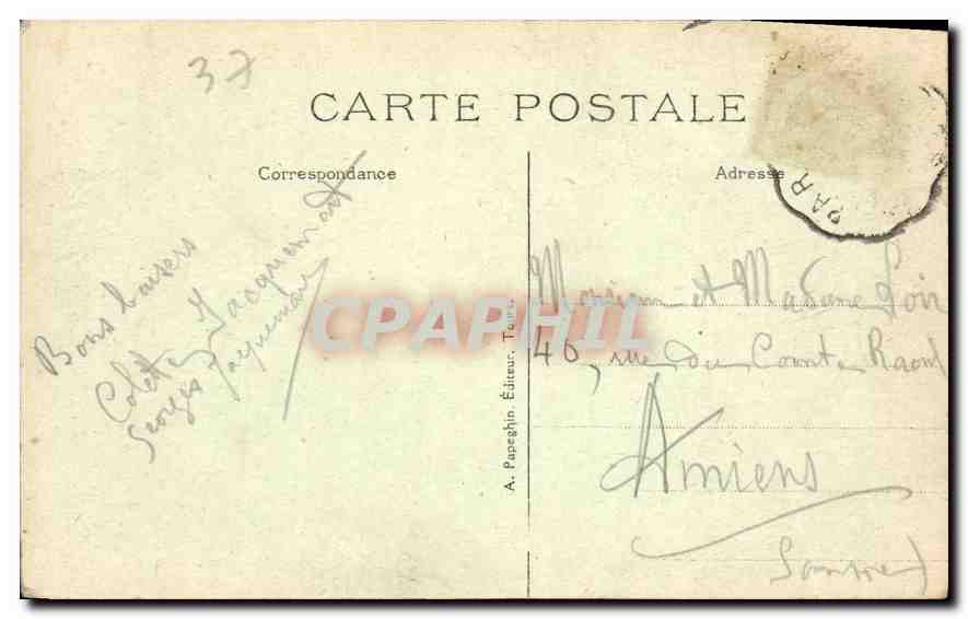 CPA Amboise Le Chateau Aile Louis XII  — Rückseite