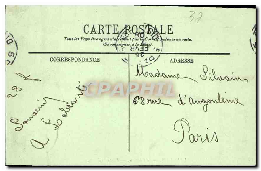 CPA Langeais Le Chateau Partie Sud Est  — Verso