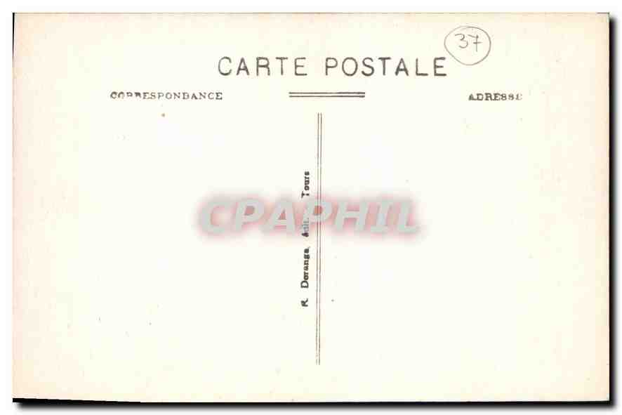 CPA Tours Cathedrale St Gatien Tombeau des Enfants de Charles VIII  — Rückseite