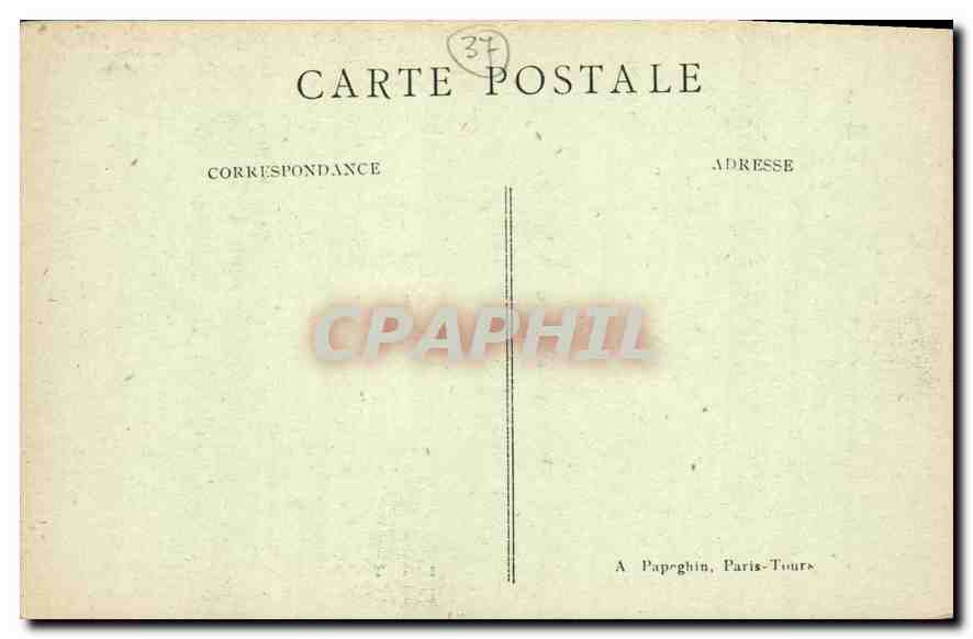 CPA Tours Le Theatre Municipal  — Rückseite