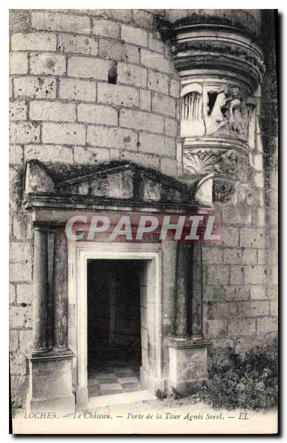 CPA Loches Le Chateau Porte de la Tour Agnes Sorel 