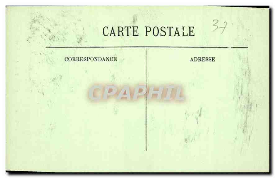 CPA Loches Le Chateau Porte de la Tour Agnes Sorel  — Rückseite