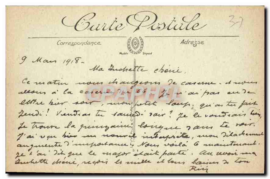 CPA Tours Vue generale  — Rückseite