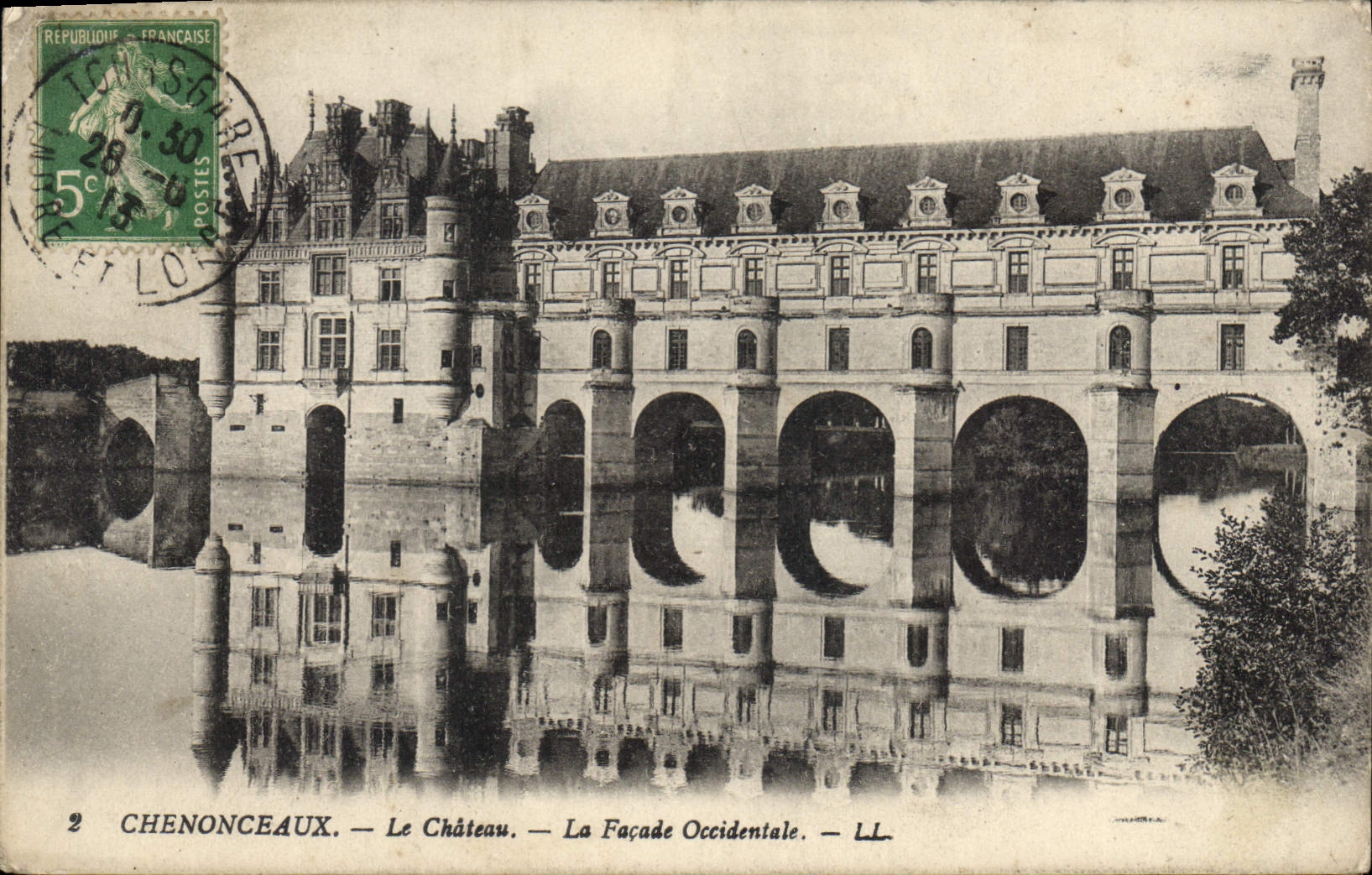 CPA Chenonceaux Le Chateau La Facade Occidentale 