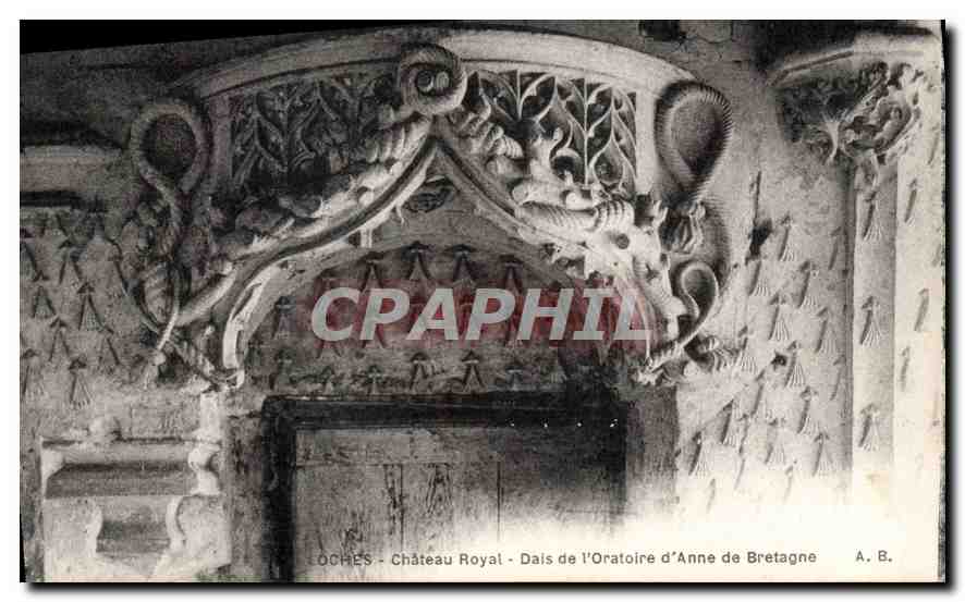CPA Loches Chateau Royal Dais de l'Oratoire d'Anne de Bretagne 