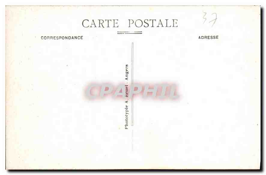 CPA Loches Chateau Royal Dais de l'Oratoire d'Anne de Bretagne  — Rückseite