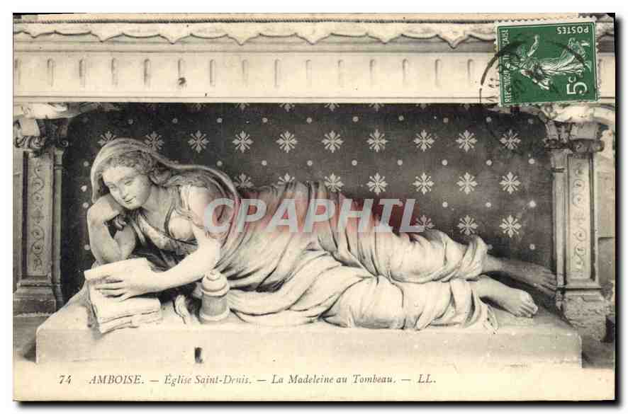 CPA Amboise Eglise Saint Denis La Madeleine au Tombeau 