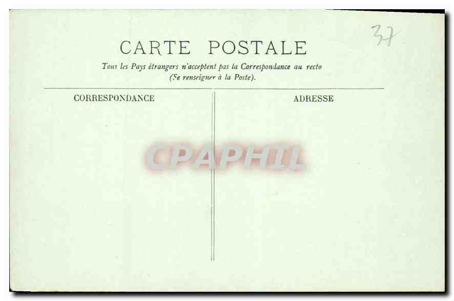 CPA Langeais Le Chateau Une Porte  — Rückseite
