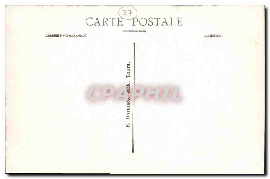 CPA Langeais Le Chateau cote Nord Ouest  — Verso