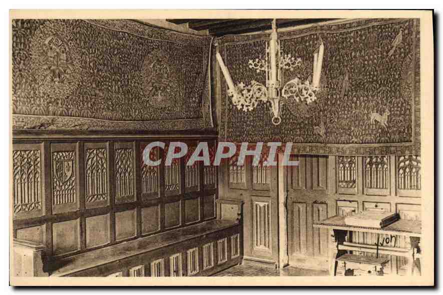 CPA Chateau de Langeais Petit Salon Boiseries peintes 