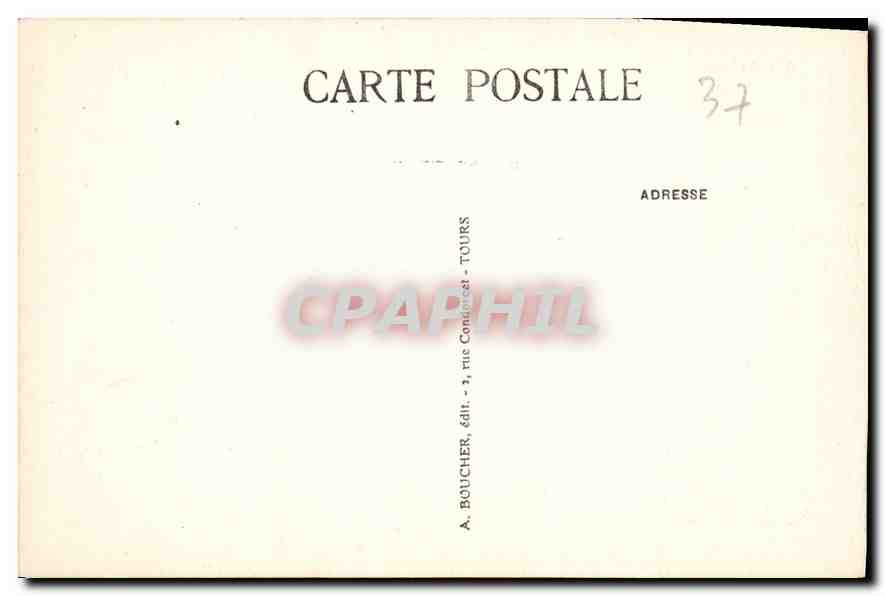 CPA Amboise Le Chateau facade Nord  — Rückseite
