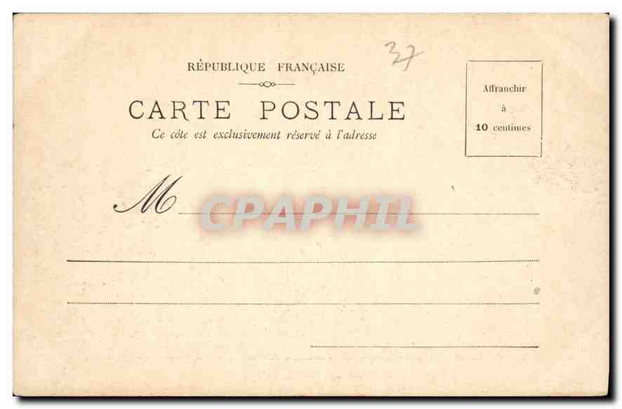 CPA Usse Indre et Loire Chateau Ensemble NE  — Rückseite