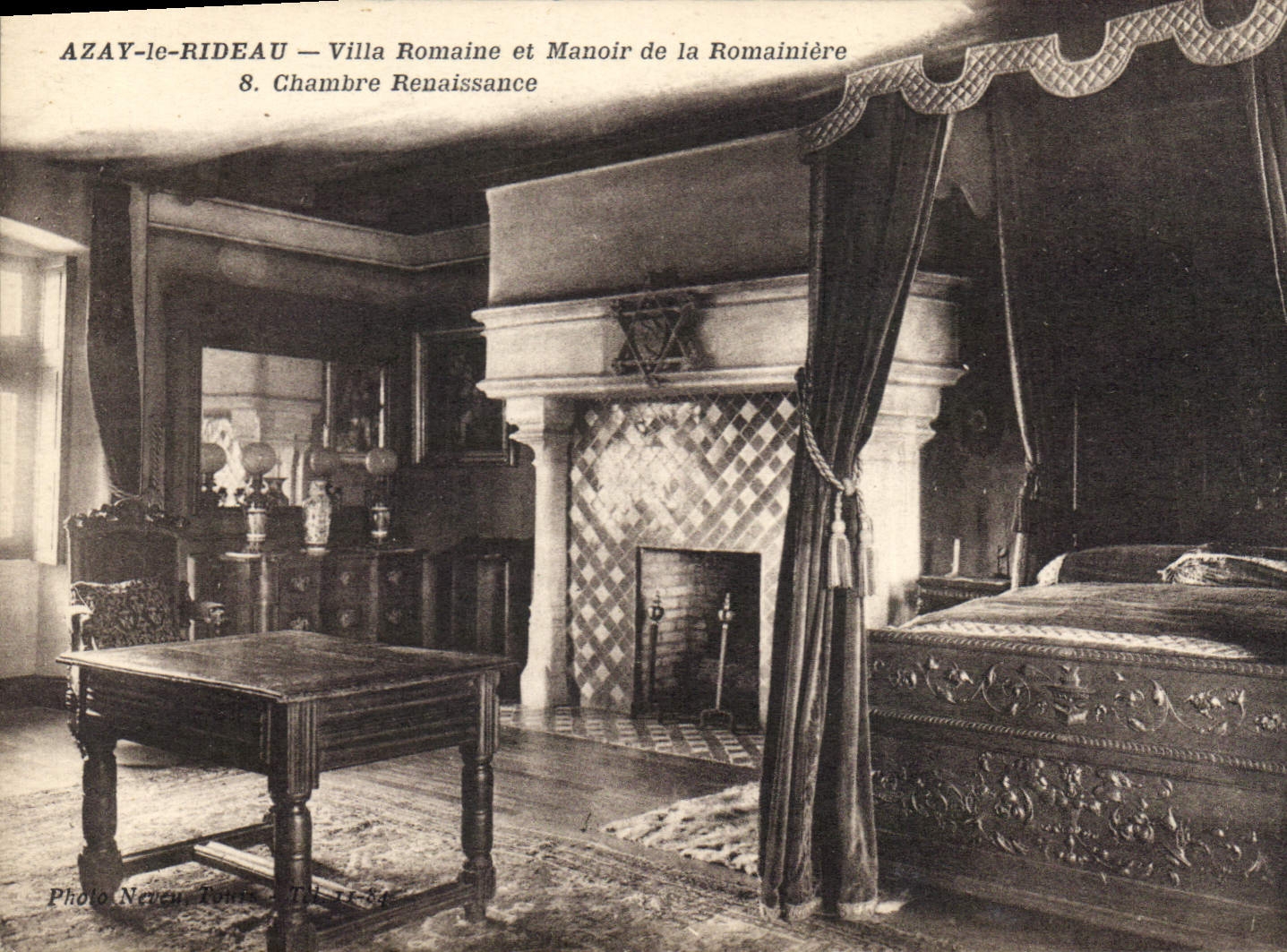 CPA Azay le Rideau Villa Romaine et Manoir de la Romaniere 