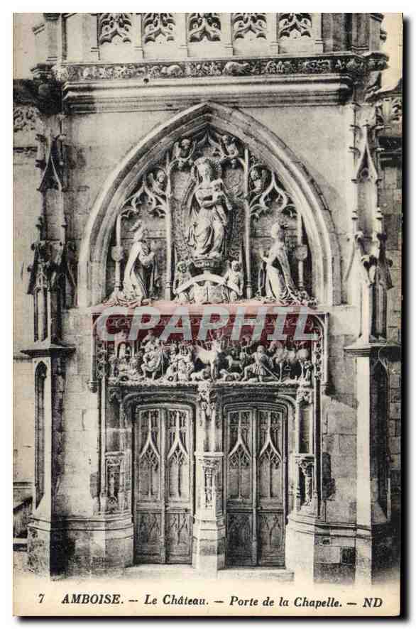 CPA Amboise Le Chateau Porte de la Chapelle 