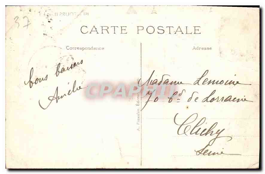CPA Tours La Cathedrale St Gatien Abside  — Verso