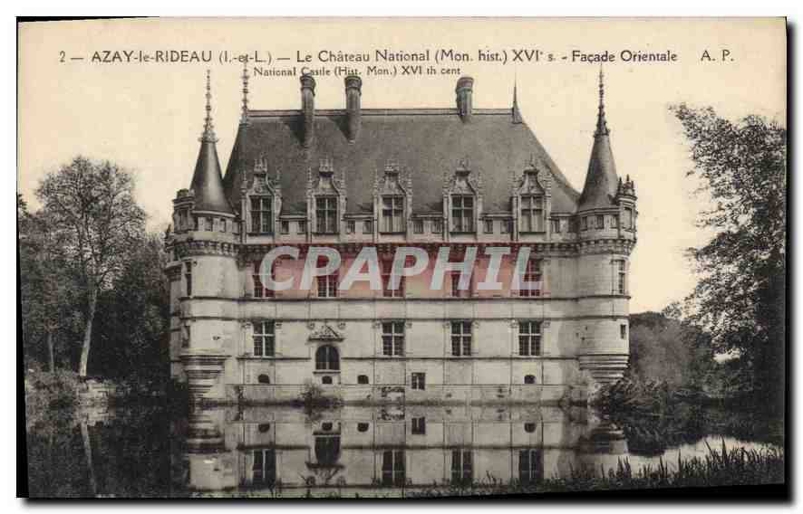 CPA Azay le Rideau Le Chateau National Facade Orientale 