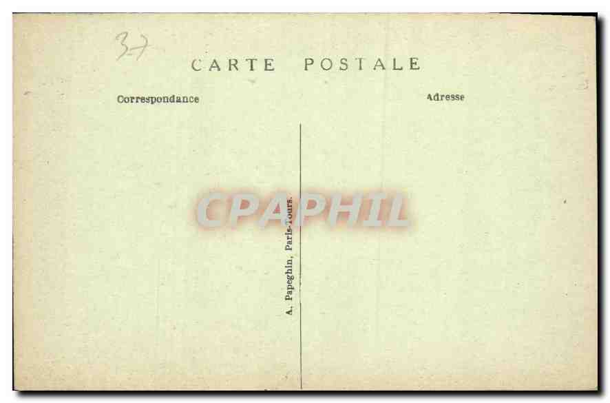 CPA Azay le Rideau Le Chateau National Facade Orientale  — Verso