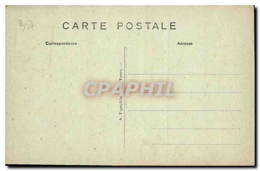 CPA Azay le Rideau Le chateau National Facade meridionale  — Verso