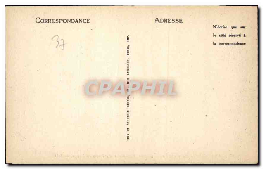 CPA Amboise Le Chateau Galerie Interieure du Premier Etage  — Rückseite