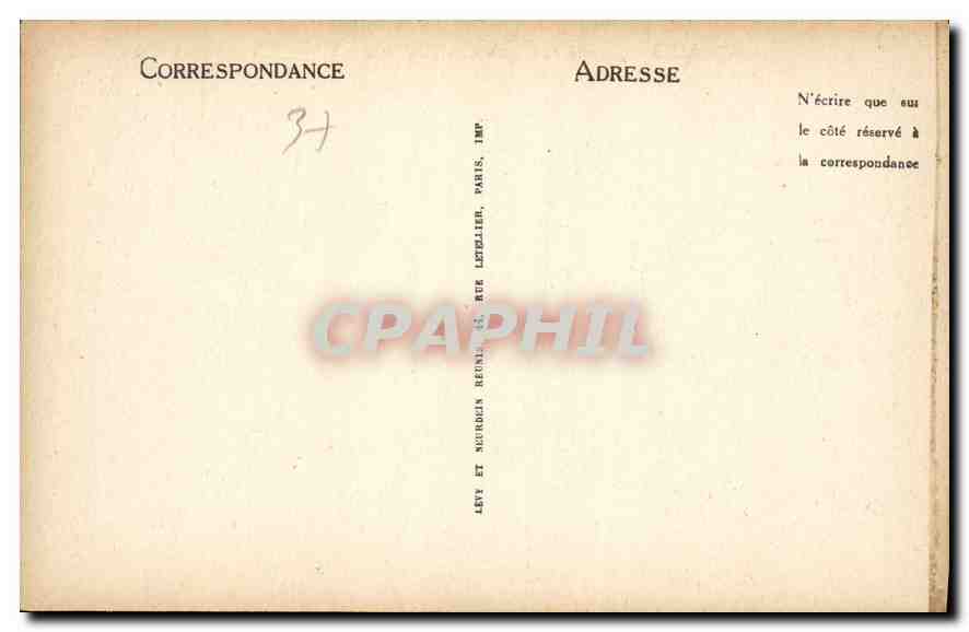 CPA Amboise Le Chateau Galerie Interieure  — Rückseite