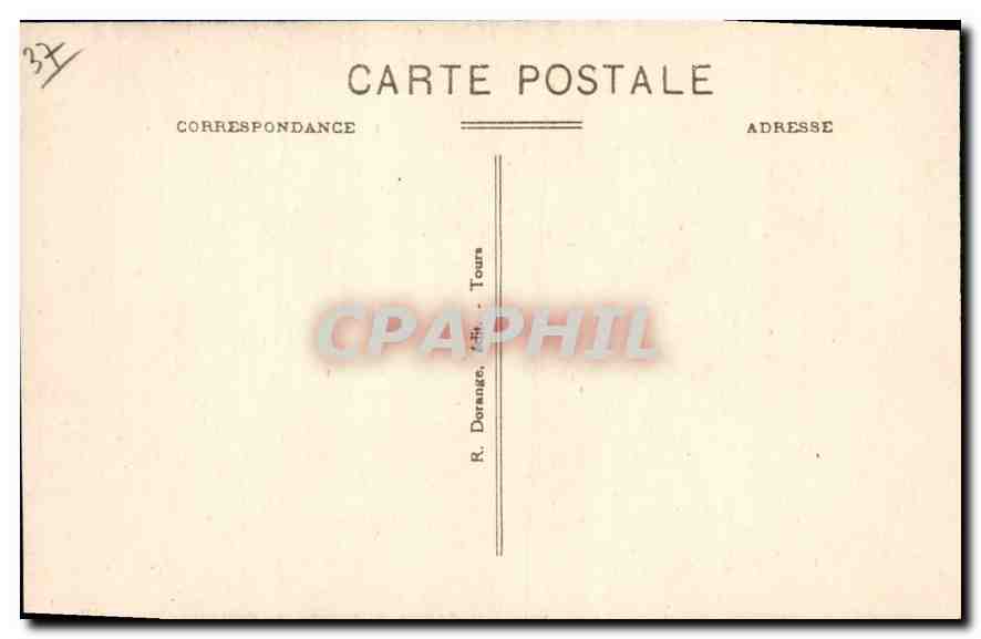 CPA Langeais Le Chateau Tour d'angle cote Nord  — Rückseite