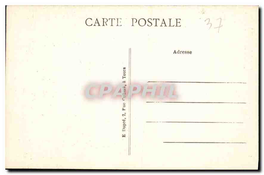 CPA Amboise Le Chateau Chapelle Saint Hubert  — Rückseite