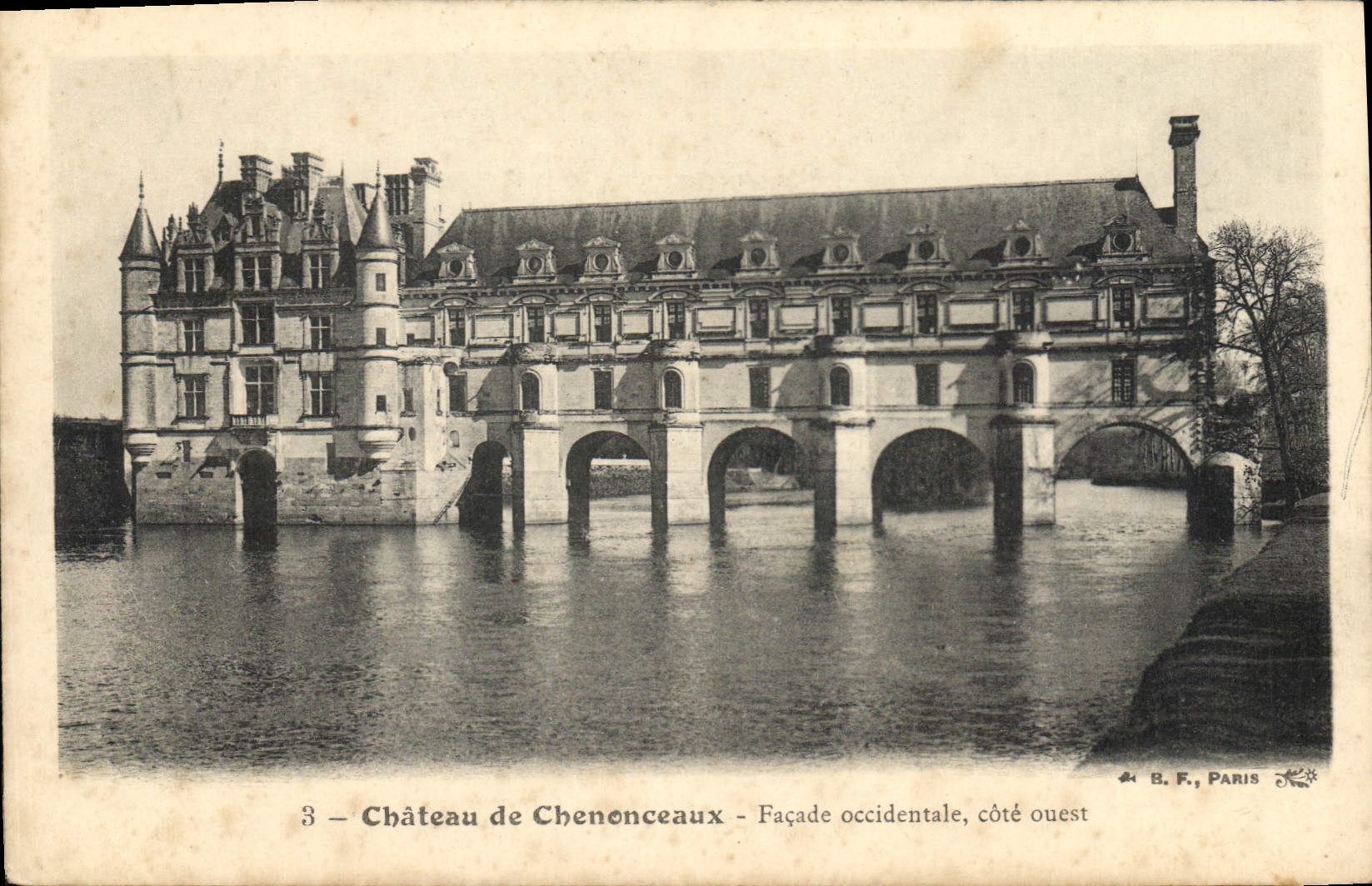 CPA Chateau de Chenonceaux Facade occidentale cote ouest 