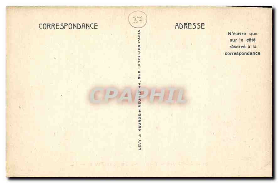 CPA Langeais Petit Salon  — Rückseite