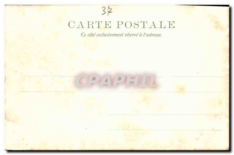 CPA Salle des Gardes Chateau de Chenonceaux  — Rückseite