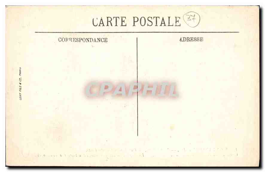 CPA Rigny Usse Le Chateau Vue d'ensemble nord est  — Rückseite