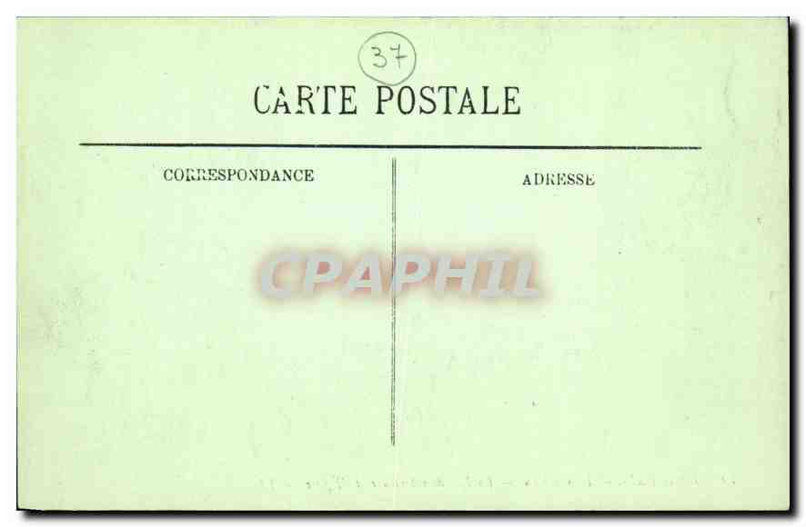 CPA Langeais Le Chateau La Facade interieure et l'Eglise  — Rückseite