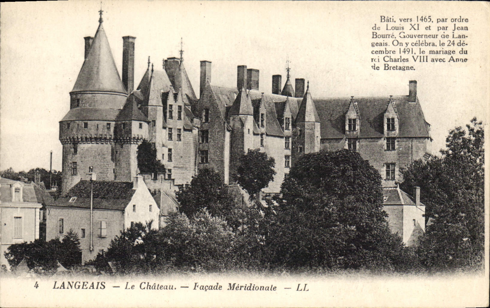 CPA Langeais Le Chateau Facade meridionale 