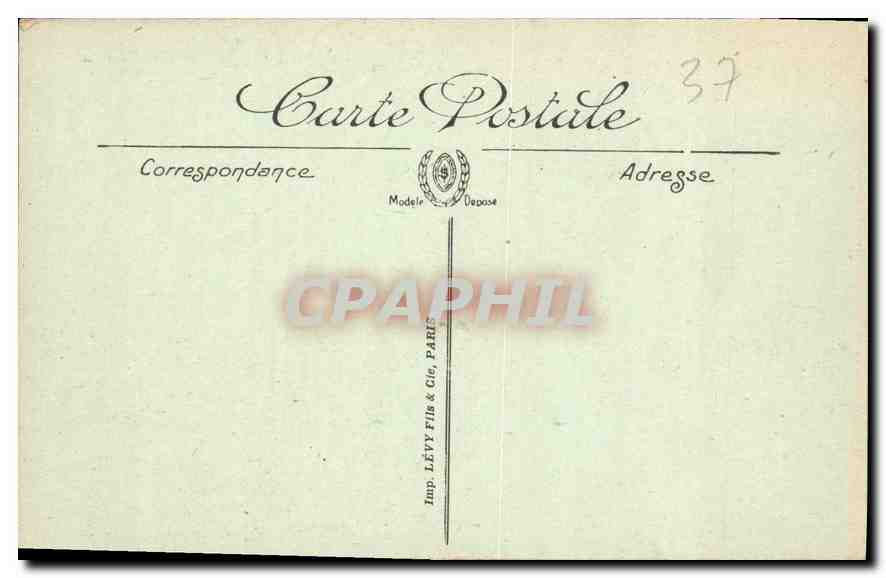 CPA Amboise Vue de la Loire sur la Terrasse du Chateau  — Rückseite