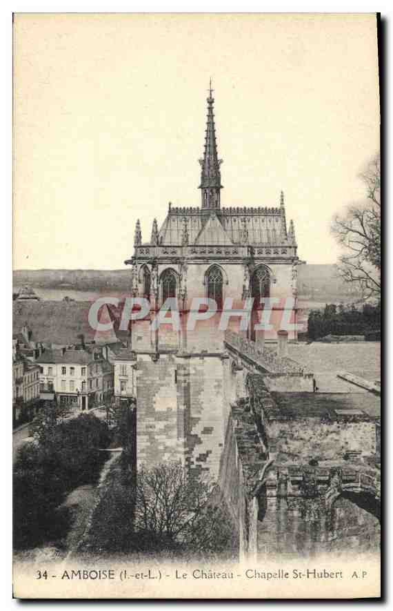 CPA Amboise Le Chateau Chapelle St Hubert 