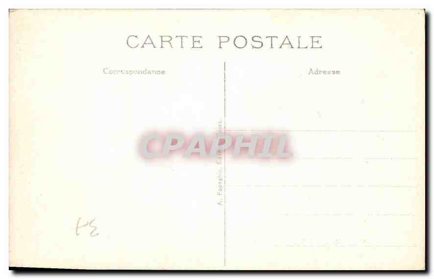 CPA Amboise Le Chateau Chapelle St Hubert  — Rückseite